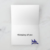 Funny Shark Denken Sie an Ihre Karte (Innenseite)