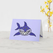 Funny Shark Denken Sie an Ihre Karte (Gelbe Blume)