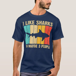 Funny Shark Design für Kinder Männer Frauen Tierha T-Shirt