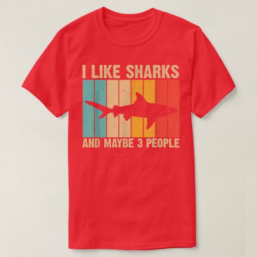 Funny Shark Design für Kinder Männer Frauen Tierha T-Shirt (Design vorne)