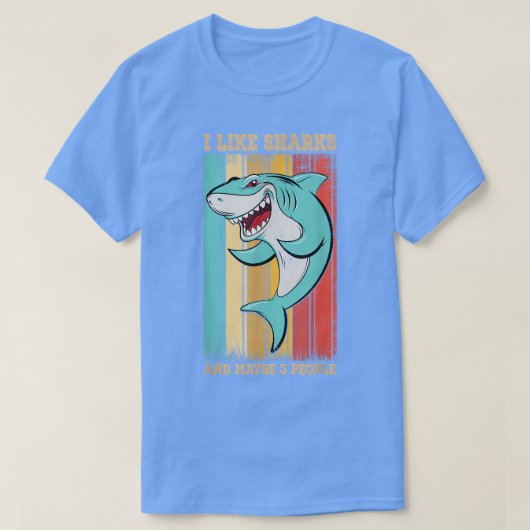 Funny Shark Design für Kinder Männer Frauen Tierha T-Shirt (Design vorne)