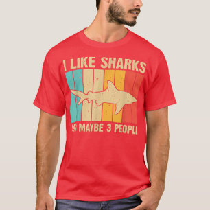 Funny Shark Design für Kinder Männer Frauen Tierha T-Shirt