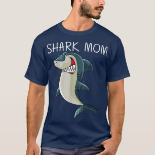 Funny Shark Design für Mama Mutter Weiße Haie Lieb T-Shirt