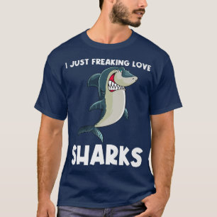 Funny Shark Design für Männer Frauen Weiße Haie Lo T-Shirt