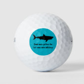 Funny Shark Design Golfball (Vorderseite)