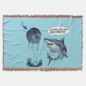 Funny shark diver lunch time :nice bubbles bro decke (Vorderseite)