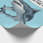 Funny shark diver lunch time :nice bubbles bro geschenkpapier (Ecke)