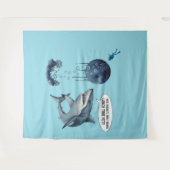 Funny shark diver lunch time :nice bubbles bro wandteppich (Vorderseite (Horizontal))