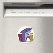 Funny Shark Drink Beer Magnet (In Situ (Geschirrspüler))