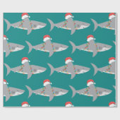 Funny Shark Extra Large Print Geschenkpapier (Flach)