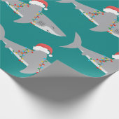 Funny Shark Extra Large Print Geschenkpapier (Ecke)