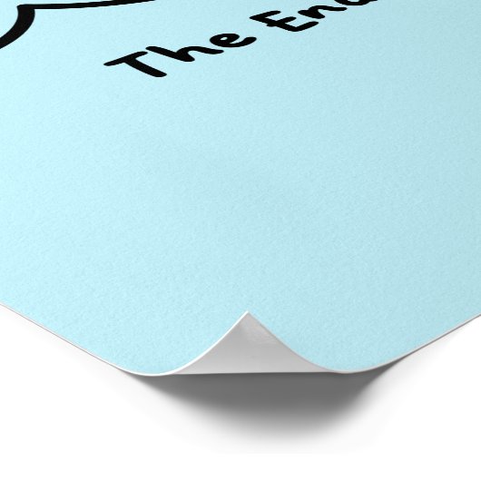 Funny Shark Fin French Sarcasm Poster (Ecke)