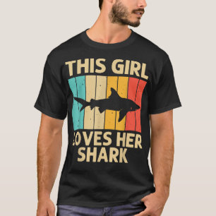 Funny Shark for Girls Kid Hammerhead Tigerhaie T-Shirt