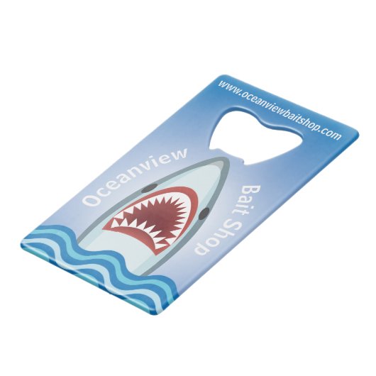 Funny Shark Geldbeutel Flaschenöffner (Vorderseite Schrägansicht)