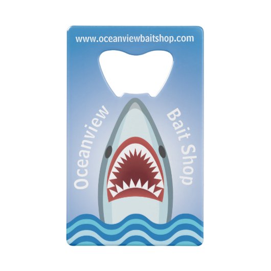 Funny Shark Geldbeutel Flaschenöffner (Rückseite)