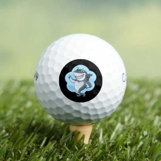 Funny Shark Golf Balls Golfball (Insitu T-Shirt)