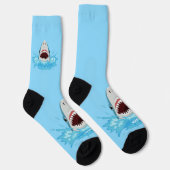 Funny Shark Individuelle Name Socken (Rechts)