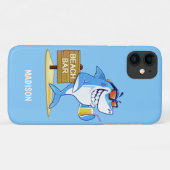 Funny Shark individuelle Name Telefongehäuse Case-Mate iPhone Hülle (Rückseite (Horizontal))
