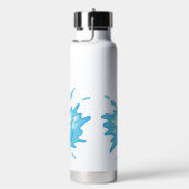 Funny Shark Individuelle Name Trinkflasche (rechts)