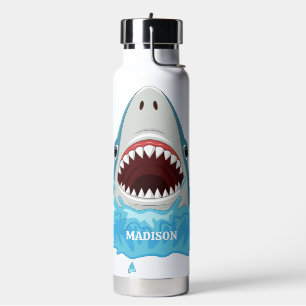 Funny Shark Individuelle Name Trinkflasche