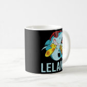 Funny Shark - Leland Name Kaffeetasse (VorderseiteRechts)