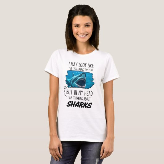 Funny Shark Lover T-Shirt (Vorne ganz)