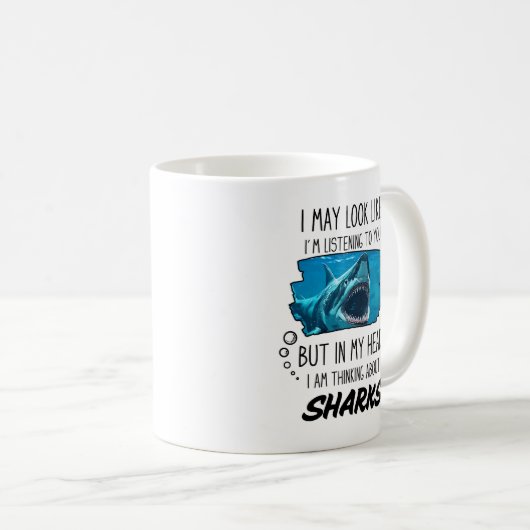 Funny Shark Lover Tasse (VorderseiteRechts)