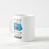 Funny Shark Lover Tasse (Vorderseite Links)