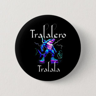 Funny Shark Meme - Tralalero Tralala Brainrot Vibe Button