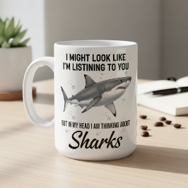 Funny Shark Mug Coffee Cup Shark Lover Gift Kaffeetasse