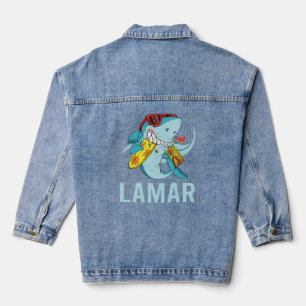 Funny Shark - Name Lamar Jeansjacke