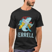 Funny Shark - Name Terrell T-Shirt (Vorderseite)