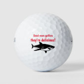 Funny Shark Novelty Golf Balls Golfball (Vorderseite)