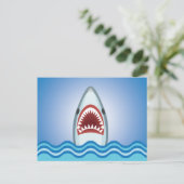 Funny Shark Postkarte (Stehend Vorderseite)