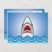 Funny Shark Postkarte (Vorne/Hinten)