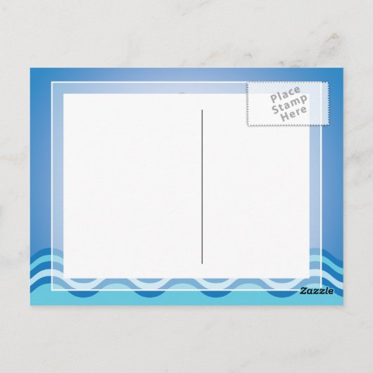 Funny Shark Postkarte (Rückseite)