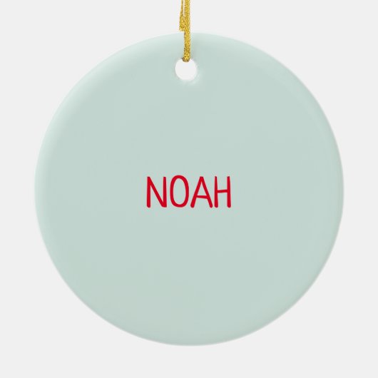 Funny Shark Round Christmas Ornament (Hinten)