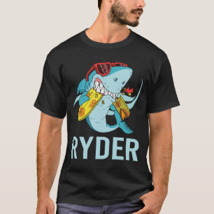 Funny Shark - Ryder Name T-Shirt