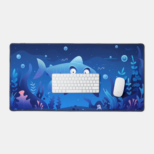 Funny Shark Schreibtischunterlage (Tastatur & Maus)