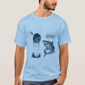 Funny shark scuba diver lunch time ? t-shirt (Vorderseite)