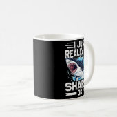 Funny Shark Shirt For Men Women Sea Animal Shark L Kaffeetasse (VorderseiteRechts)