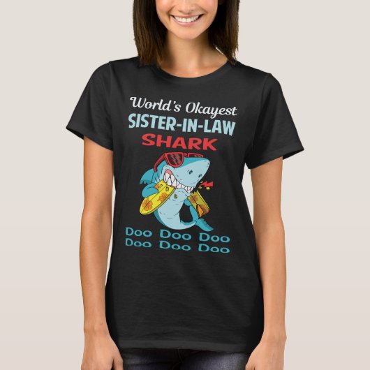 Funny Shark SISTER-IN-LAW T-Shirt (Vorderseite)