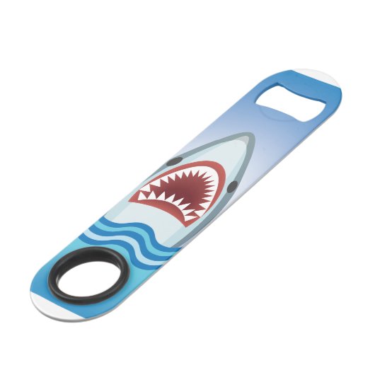 Funny Shark Speedflaschenöffner (Rückseite Schrägansicht)