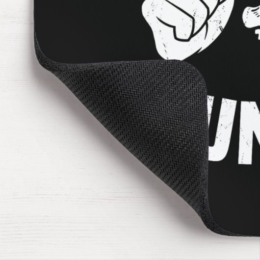 Funny Shark Tooth Hunter Kostüm Liebe Hai Stand Mousepad (Ecke)