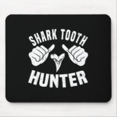 Funny Shark Tooth Hunter Kostüm Liebe Hai Stand Mousepad (Vorne)