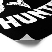 Funny Shark Tooth Hunter Kostüm Liebe Hai Stand Poster (Ecke)