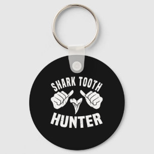Funny Shark Tooth Hunter Kostüm Liebe Hai Stand Schlüsselanhänger