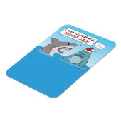 Funny Shark und Manatee Claus Weihnachten Magnet (Linke Seite)
