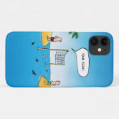 Funny Shark Volleyball Cartoon Case-Mate iPhone Hülle (Rückseite (Horizontal))