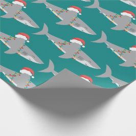 Funny Shark Weihnachtswrapping Paper Geschenkpapier